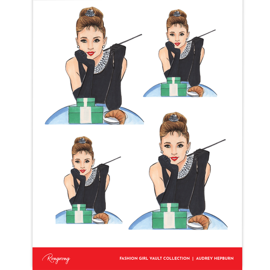 Audrey Hepburn Planner Sticker Sheet [Vault Collection] (Set of 6)
