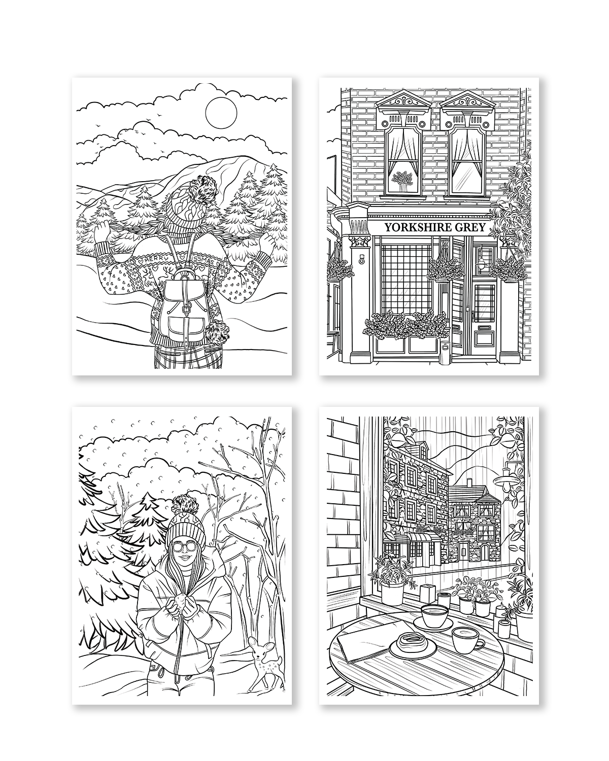 Let's Get Cozy Coloring Book (Set of 6)