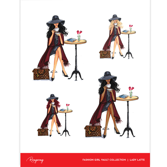 Lady Latte Planner Sticker Sheet [Vault Collection] (Set of 6)
