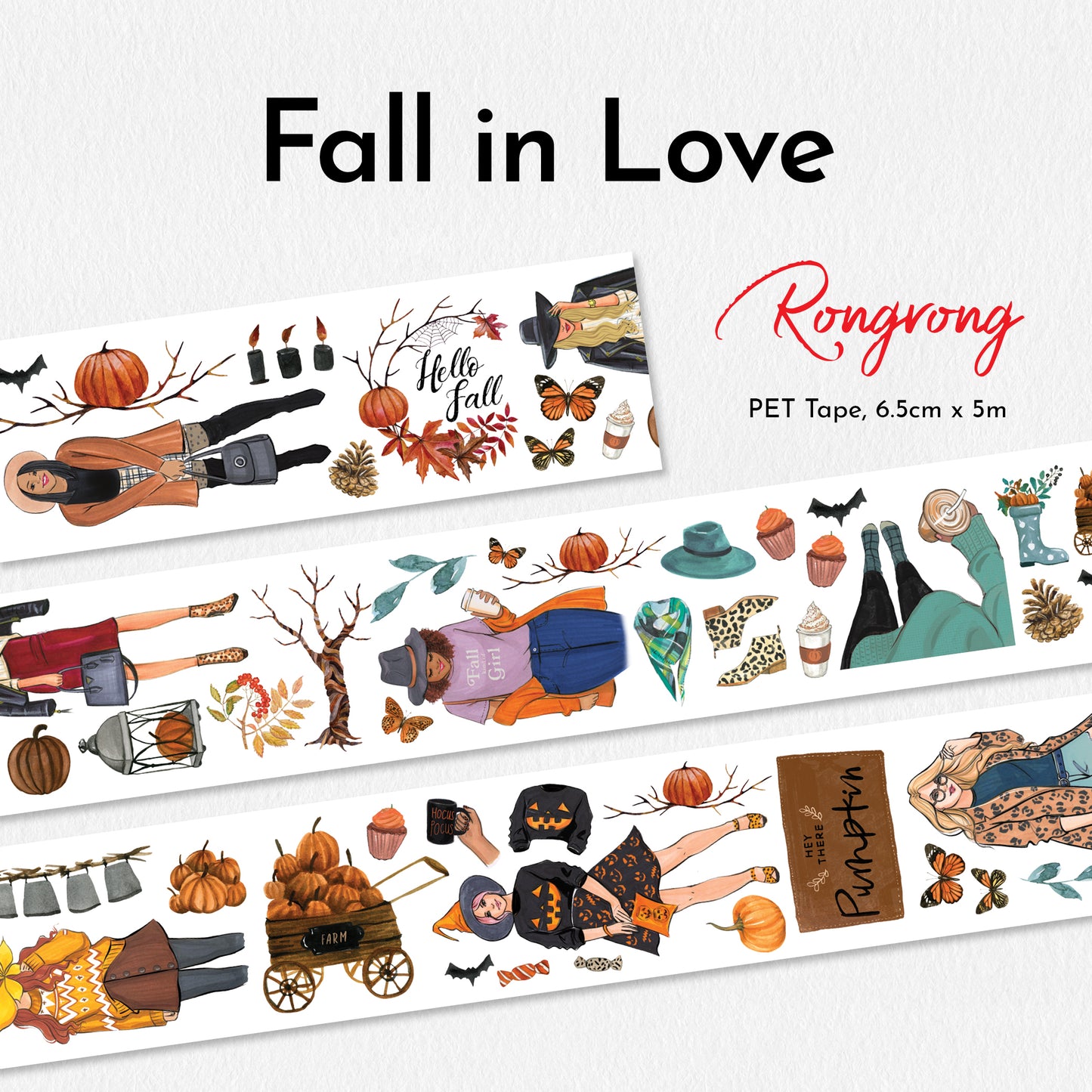 Fall in Love PET Tape (updated version 2.0) (Set of 6)