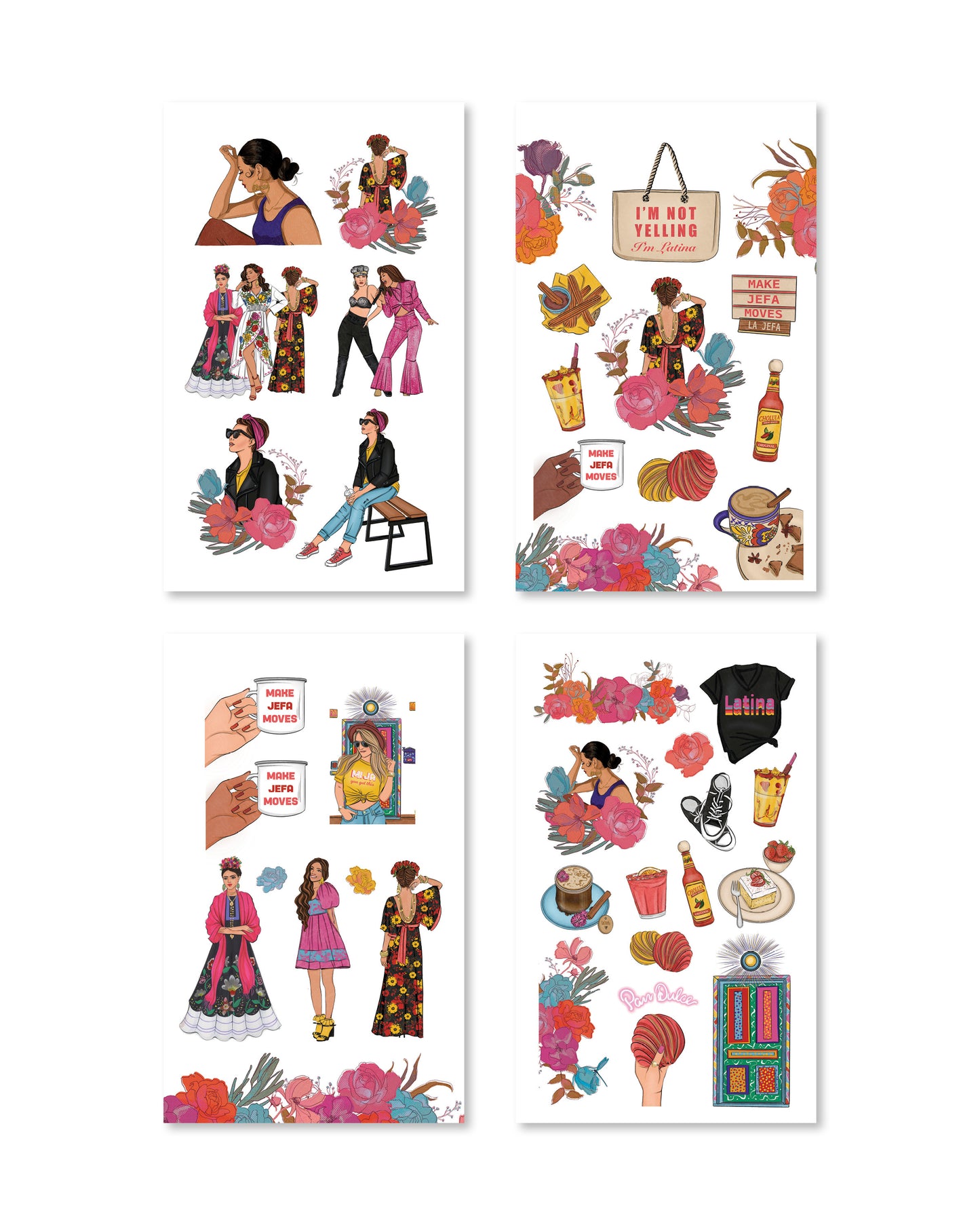 Latina Sticker Book (Set of 6)