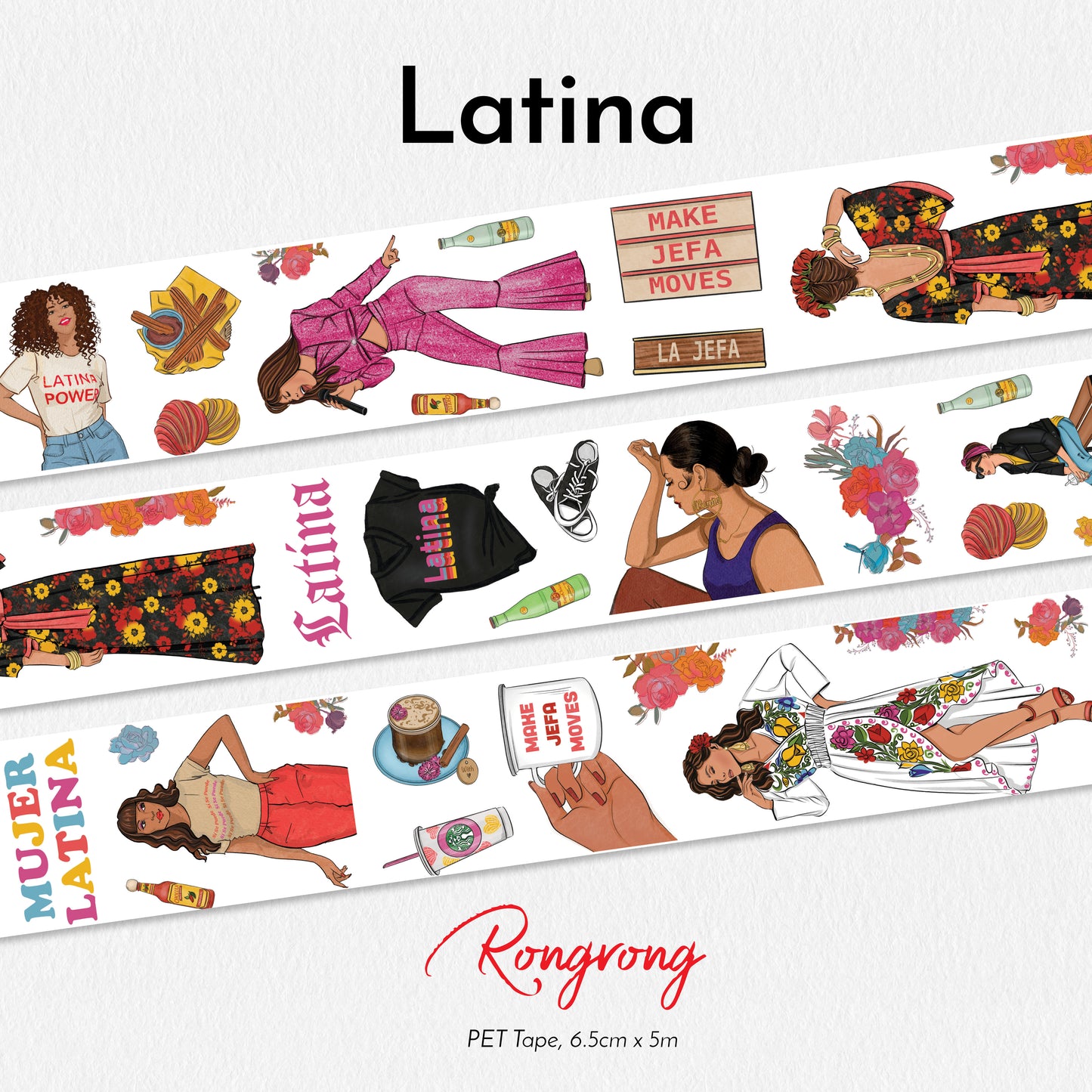 Latina PET Tape (updated version 2.0) (Set of 6)