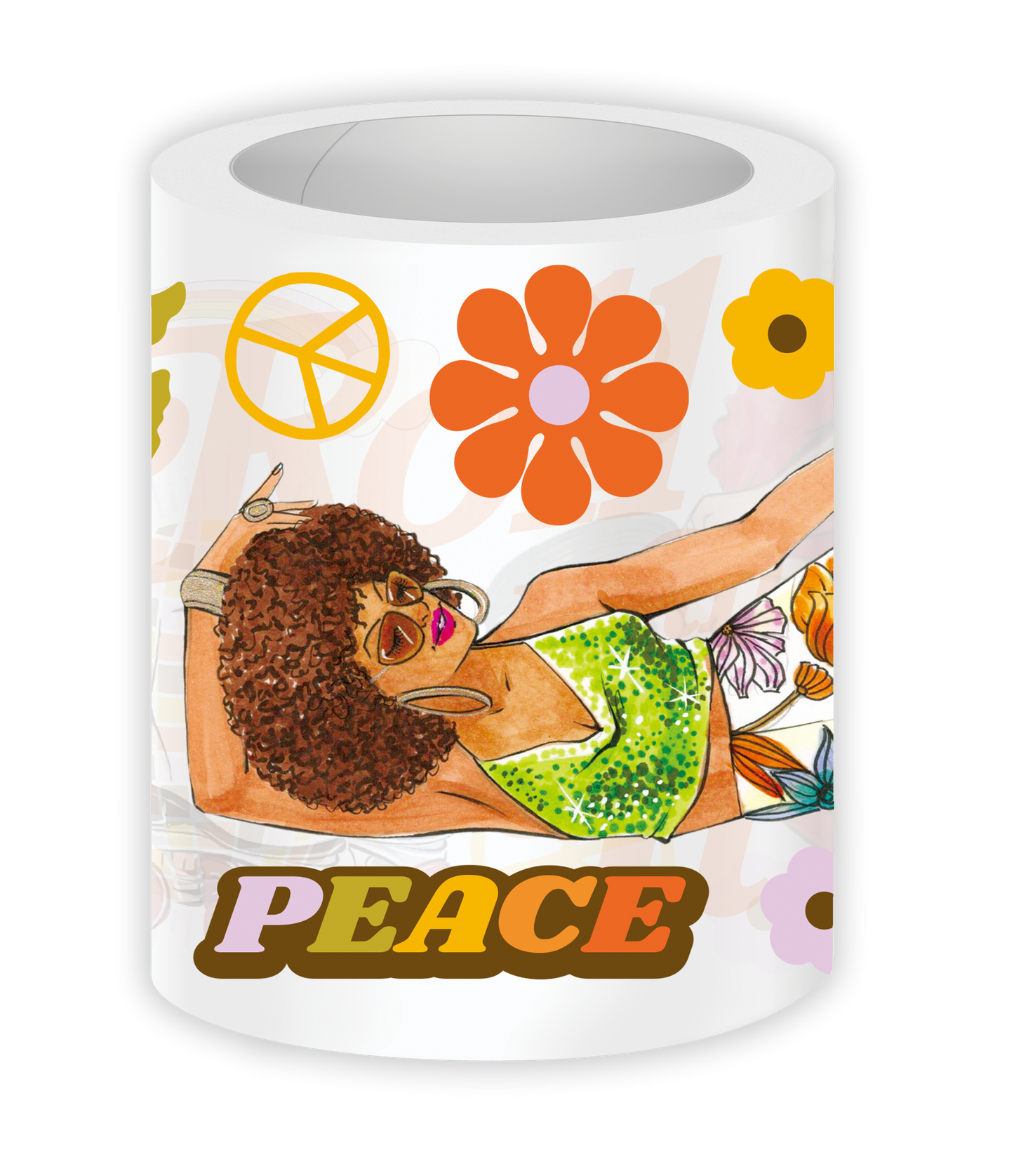 Peace Love Stickers PET Tape (updated version 2.0) (Set of 6)