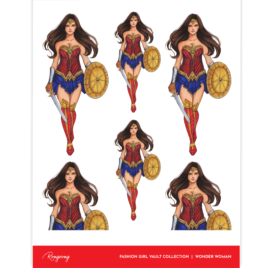 Wonderwoman Planner Sticker Sheet [Vault Collection] (Set of 6)