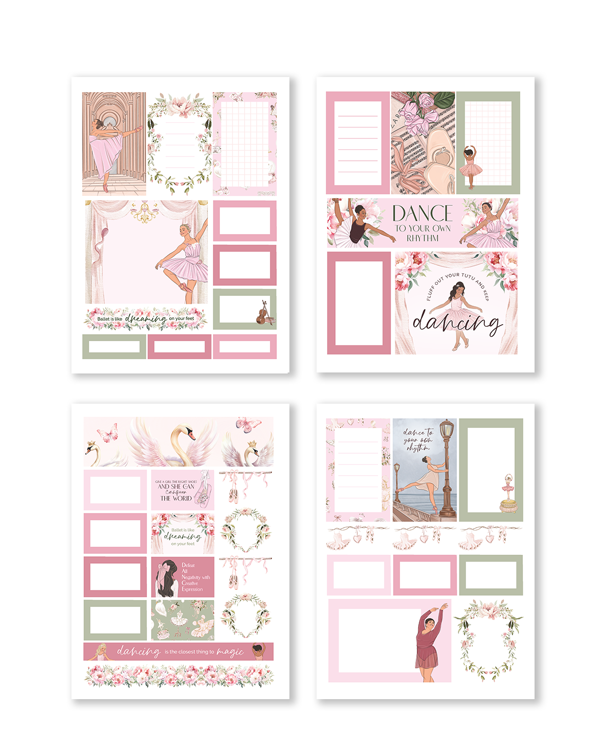 Ballerina Sticker Pack (Set of 6)