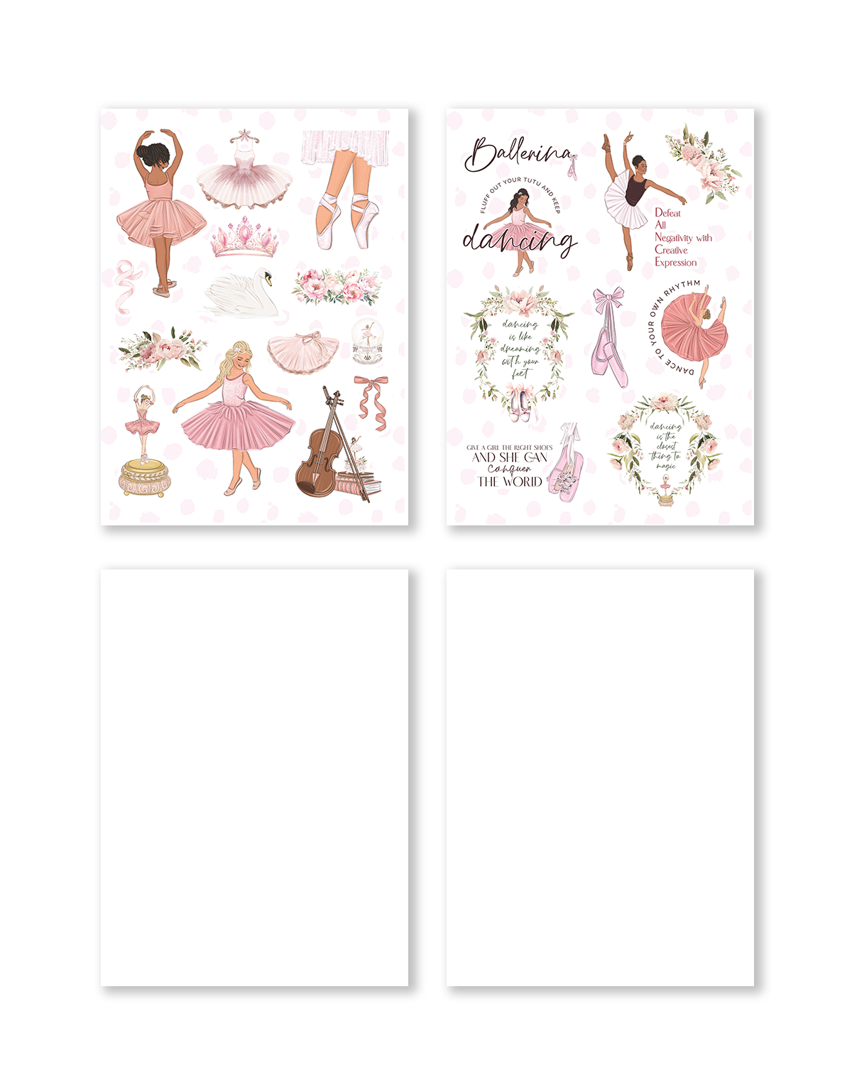 Ballerina Sticker Pack (Set of 6)