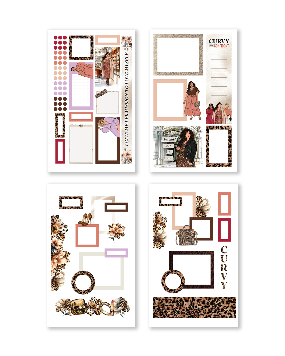 Bold and Beautiful Sticker Book (Set of 6)