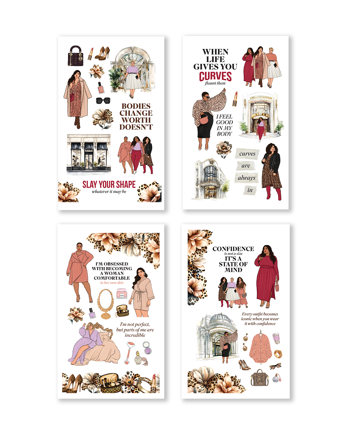 Bold and Beautiful Sticker Book (Set of 6)