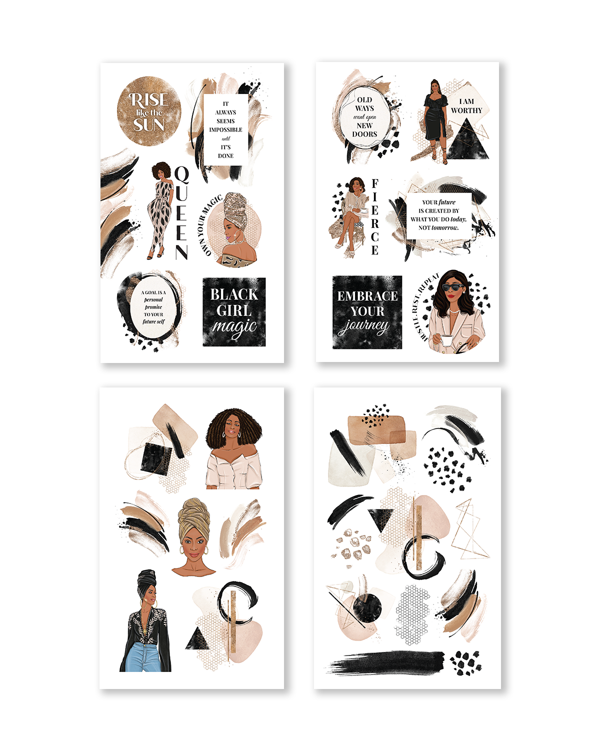 Black Girl Magic Sticker Book #2 (Set of 6)