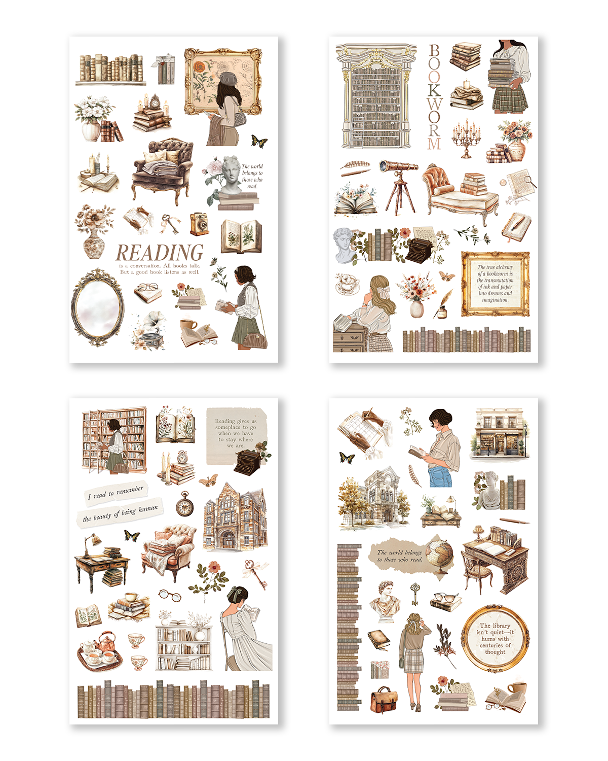 The Academia Collection Hobonichi Sticker Book (Set of 10)