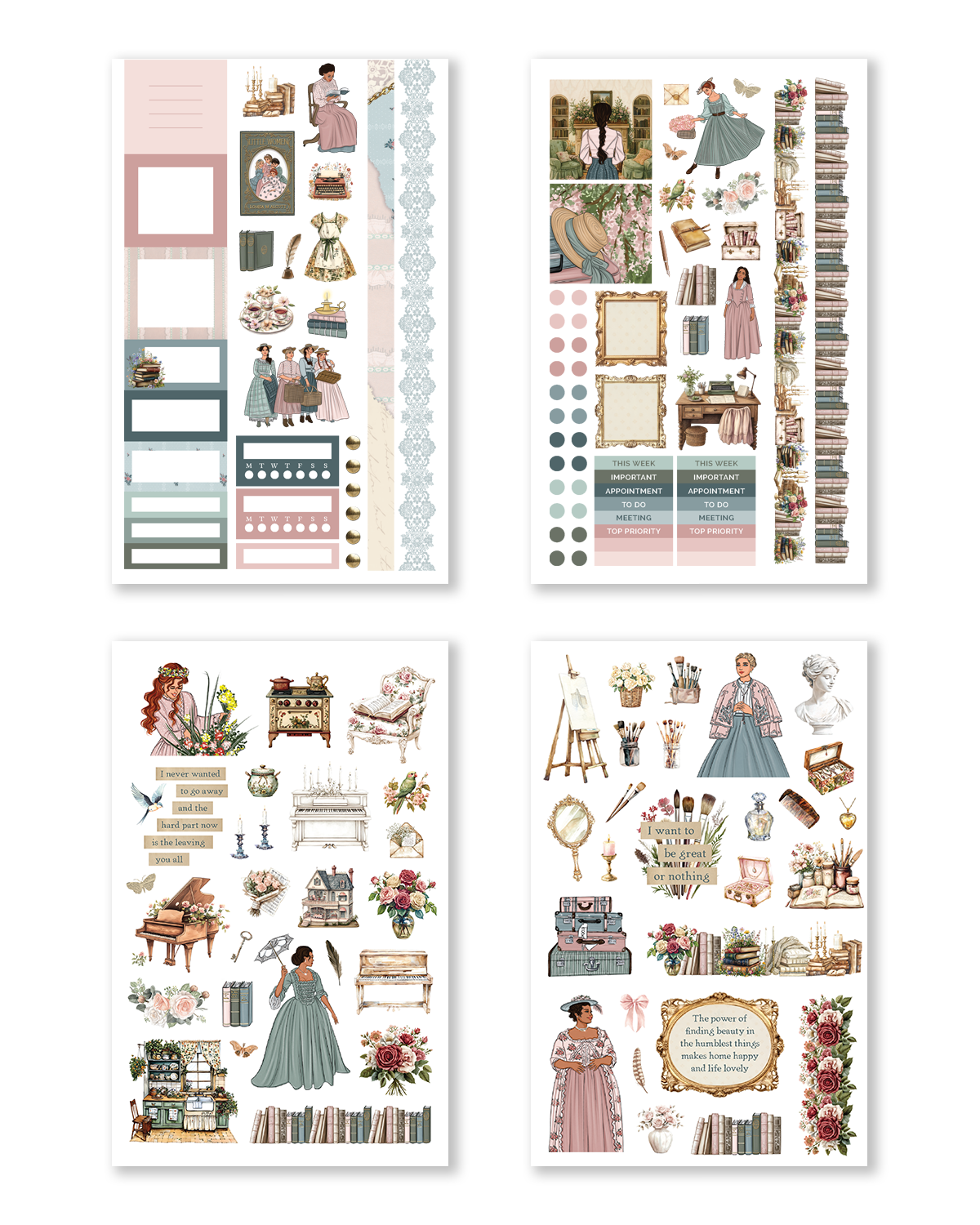 The Academia Collection Hobonichi Sticker Book (Set of 10)