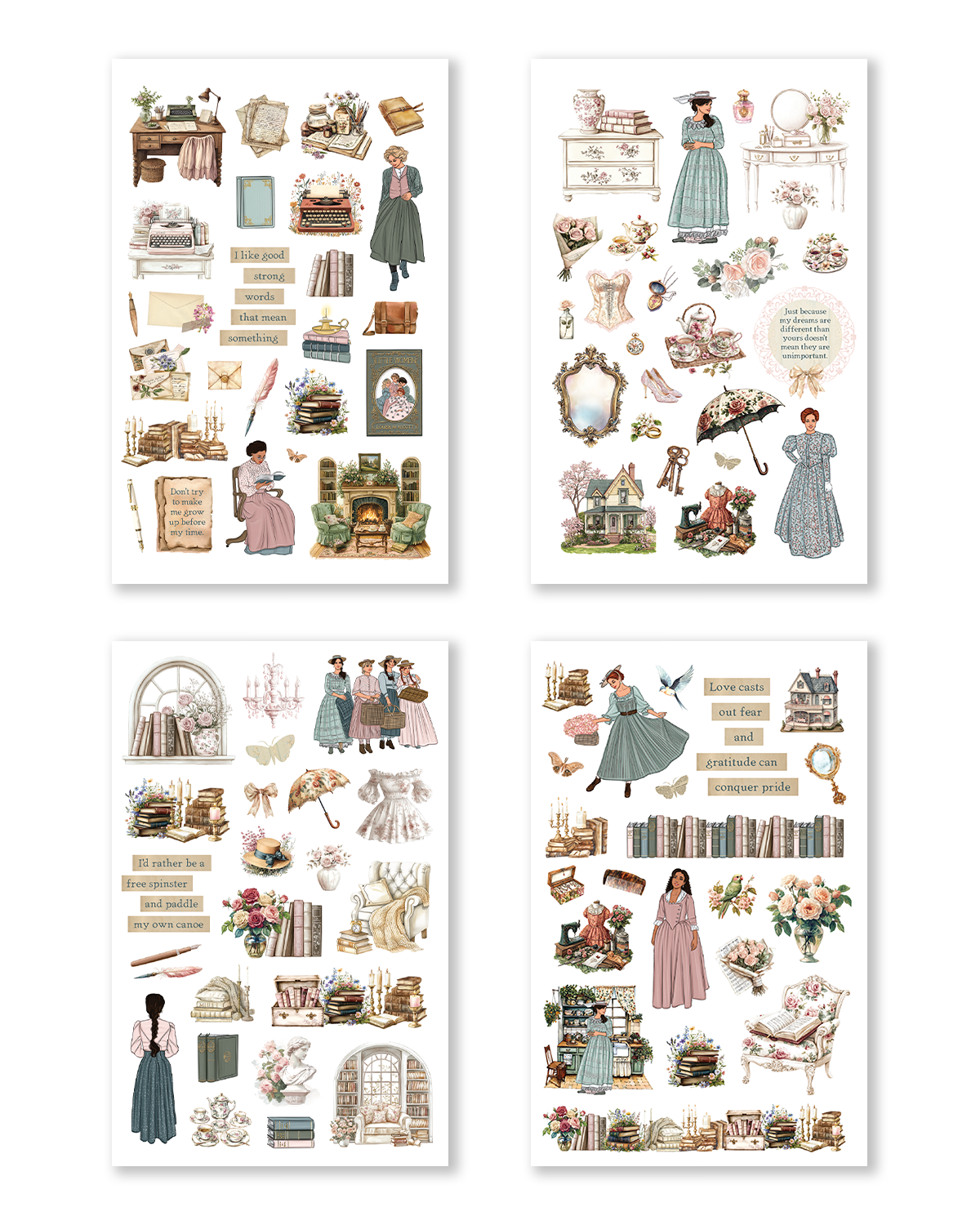 The Academia Collection Hobonichi Sticker Book (Set of 10)