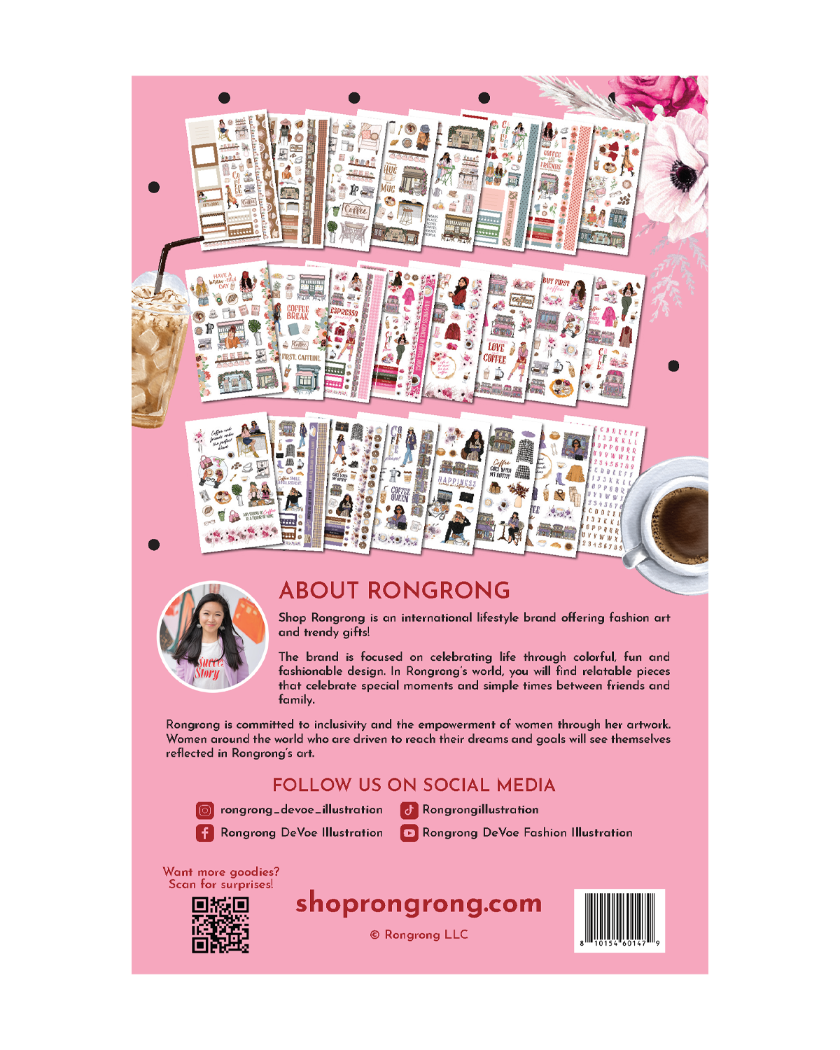 Coffee Queen Hobonichi Sticker Book (Set of 6 and Set of 10)