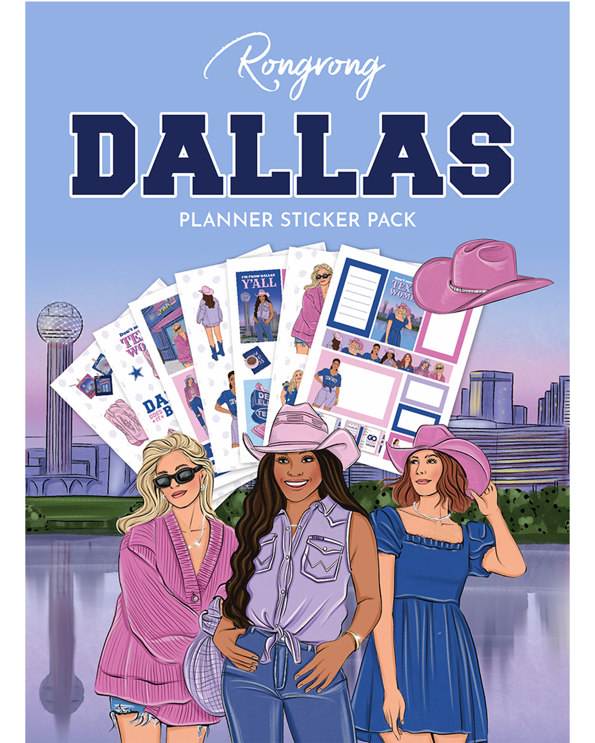 Dallas Planner Sticker Pack [Rongrong City Series] (Set of 6)