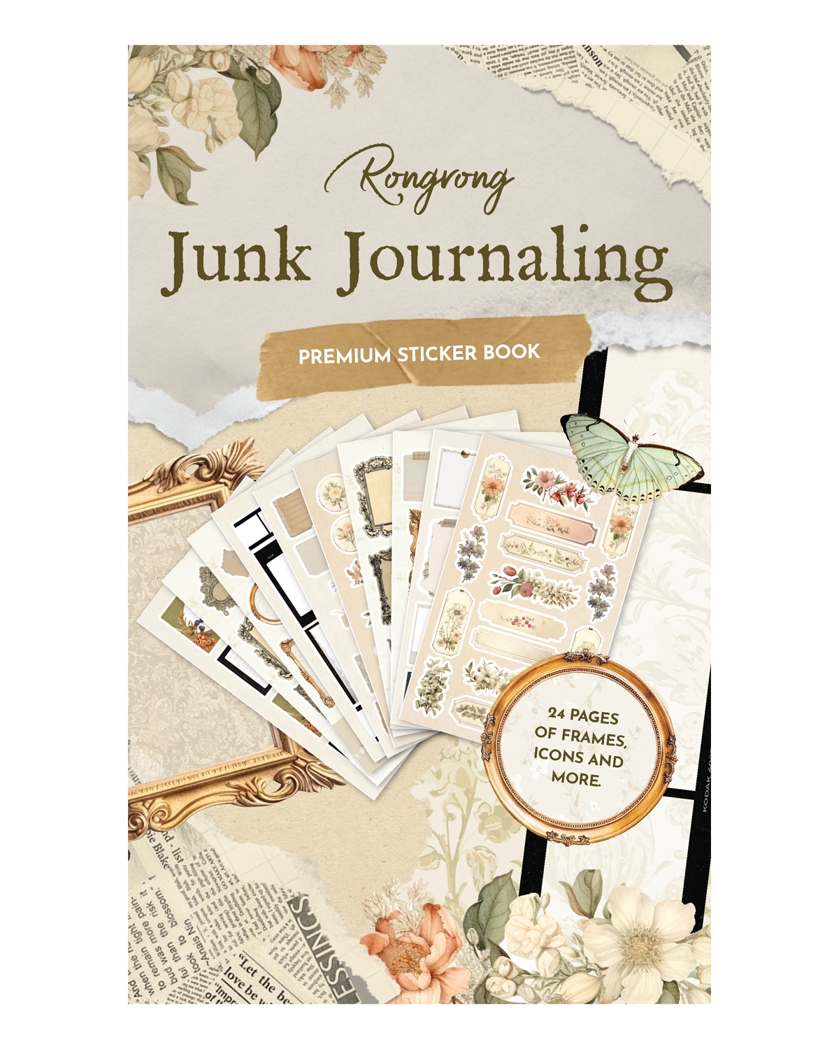 Junk Journal Sticker Book (Set of 6)