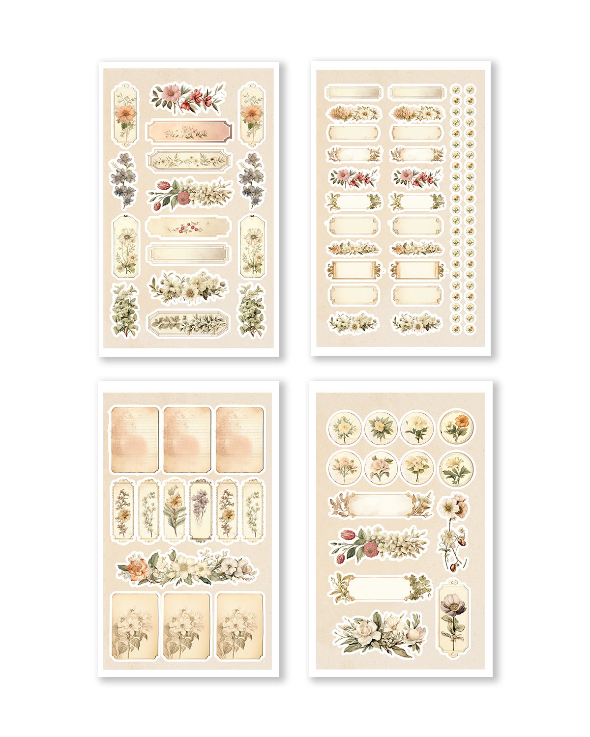 Junk Journal Sticker Book (Set of 6)