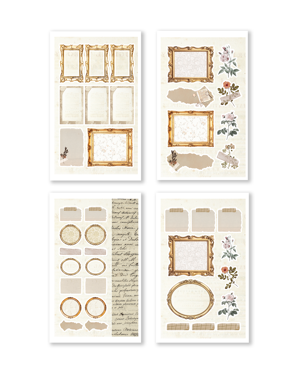 Junk Journal Sticker Book (Set of 6)