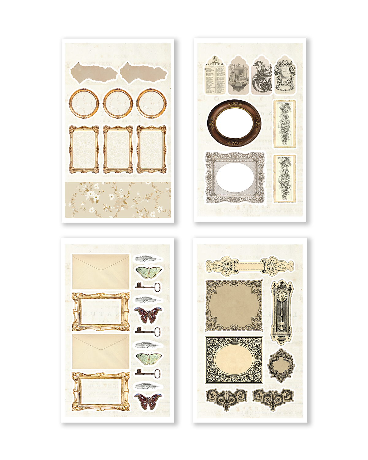 Junk Journal Sticker Book (Set of 6)