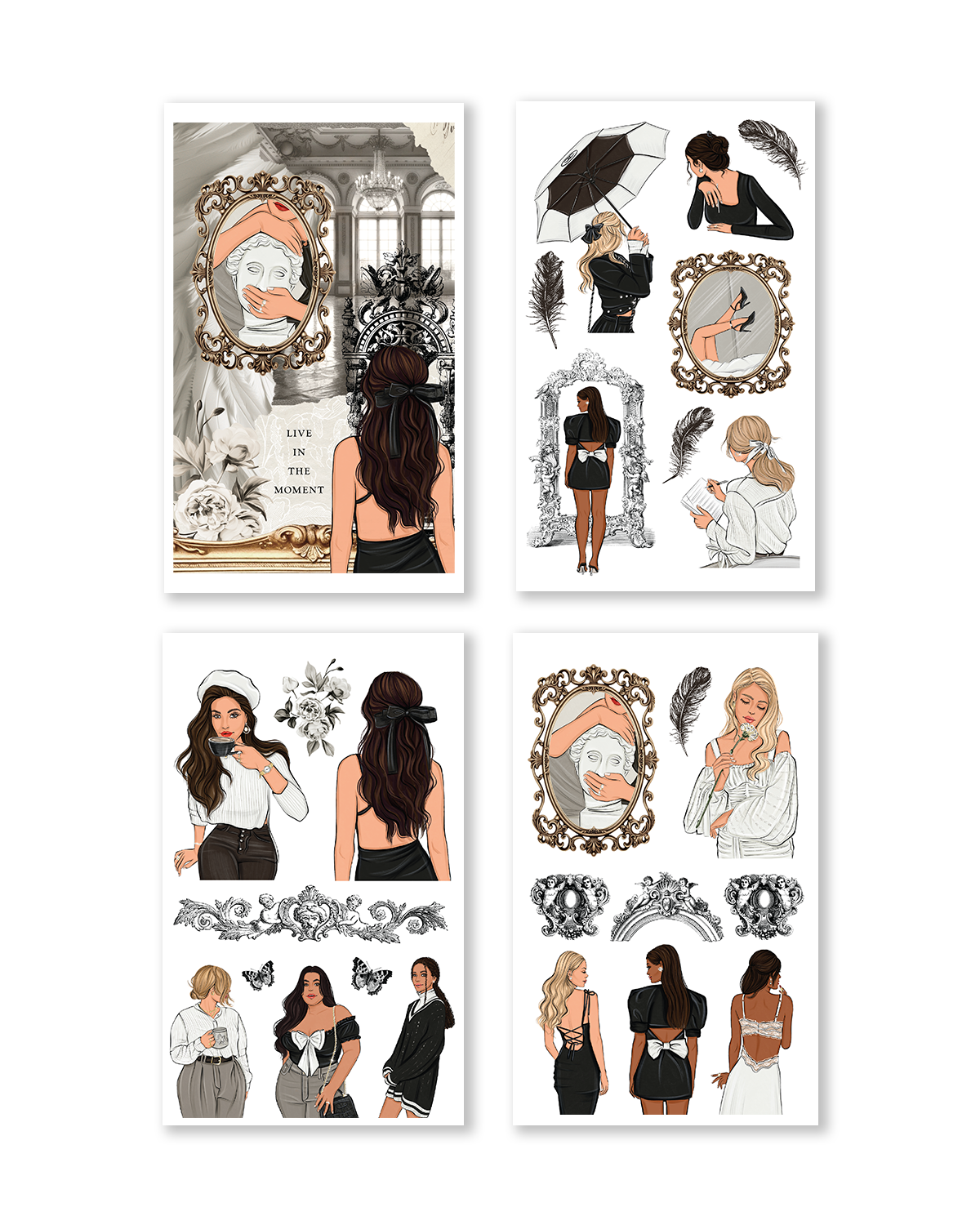 Live In The Moment Sticker Book (Set of 6)