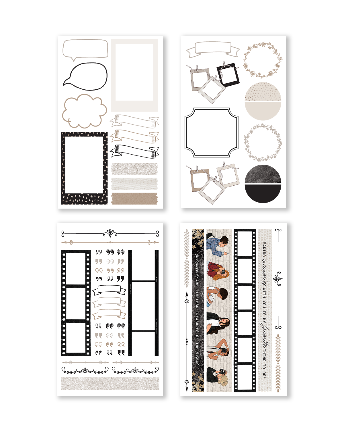 Treasured Memories Sticker Book (Set of 6)