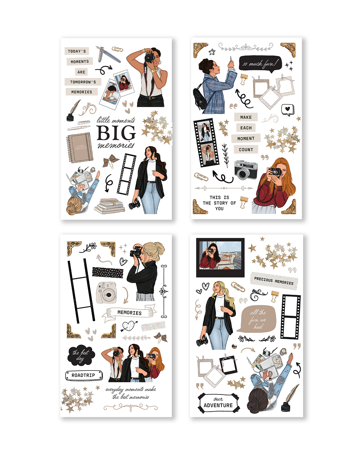 Treasured Memories Sticker Book (Set of 6)