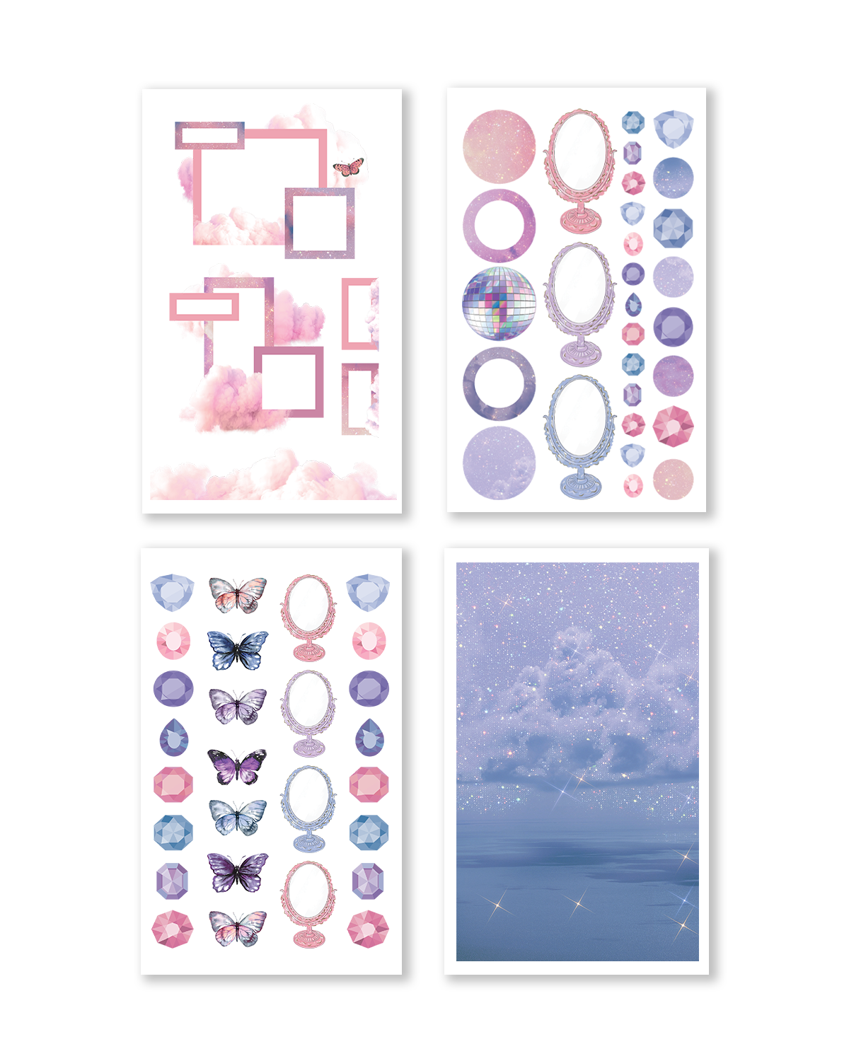 Midnights Aesthetic Sticker Book (Set of 6)