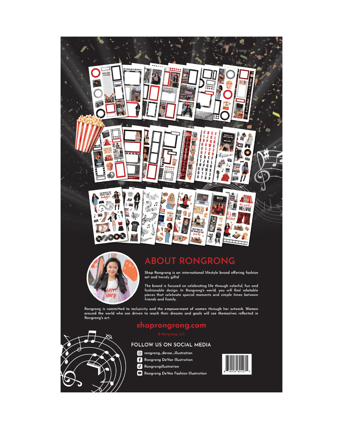 My Favorite Things Music & Movies Edition Sticker Book (Set of 6)