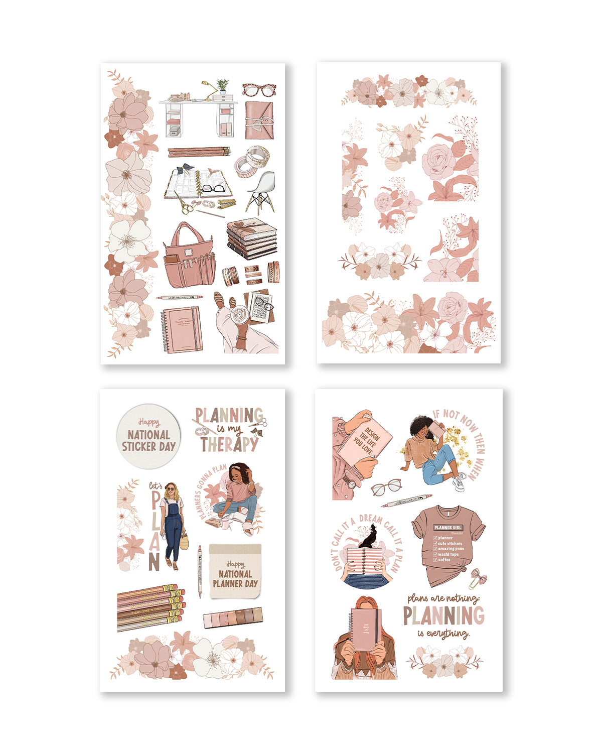 Planner Babe Sticker Book [ December] (Set of 6)