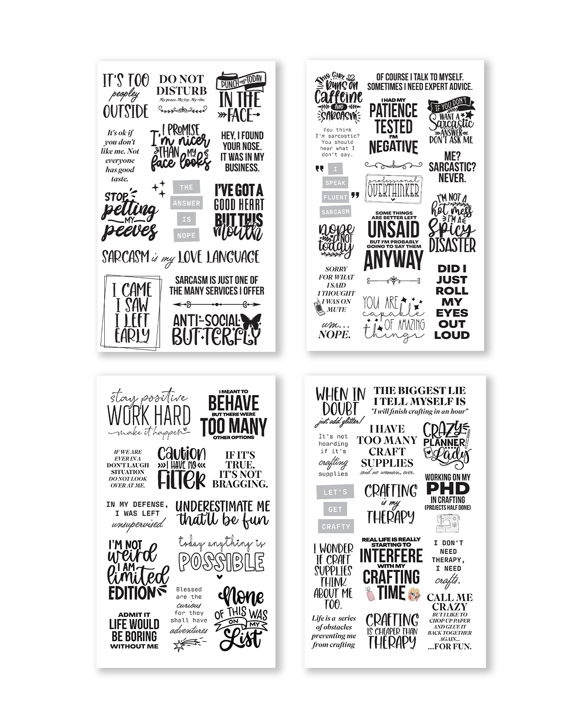 "There is a Quote For That" Sticker Book [EVERYDAY] (Set of 6)