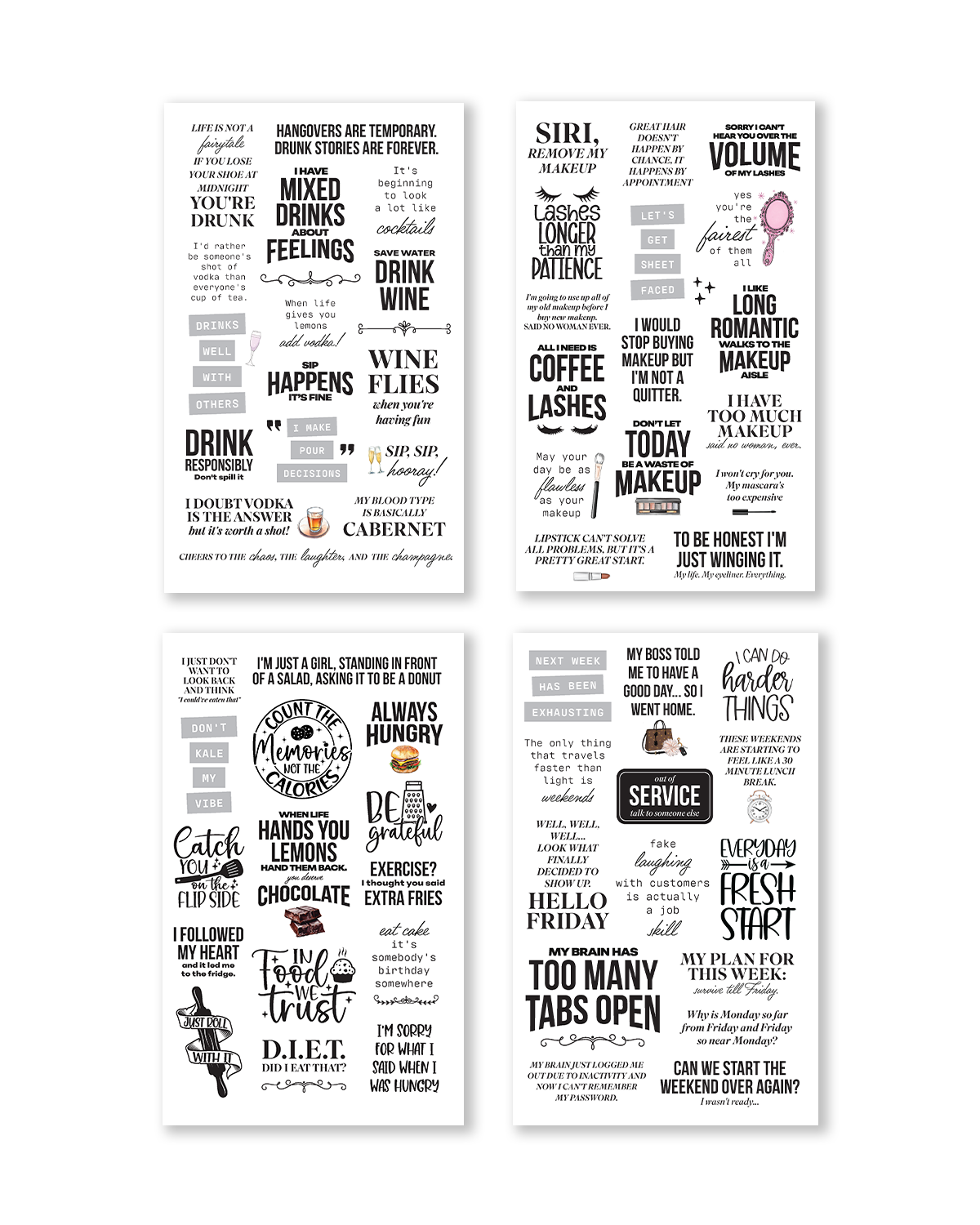 "There is a Quote For That" Sticker Book [EVERYDAY] (Set of 6)