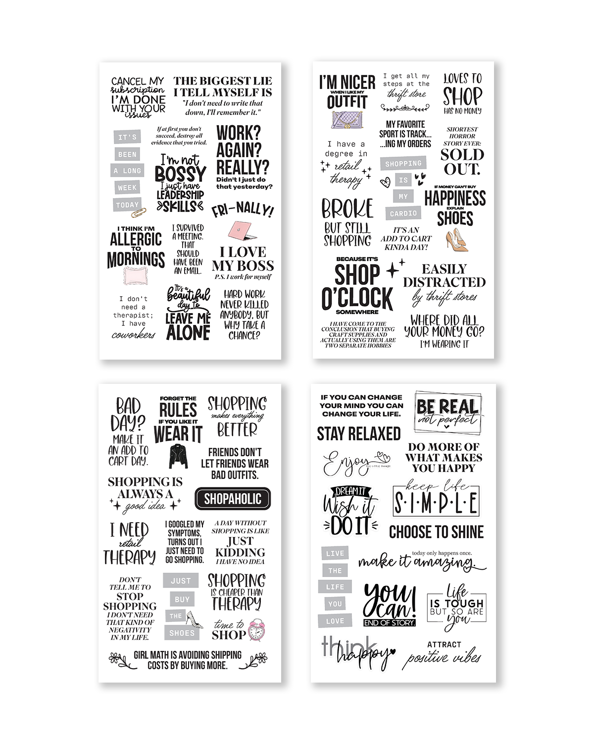 "There is a Quote For That" Sticker Book [EVERYDAY] (Set of 6)