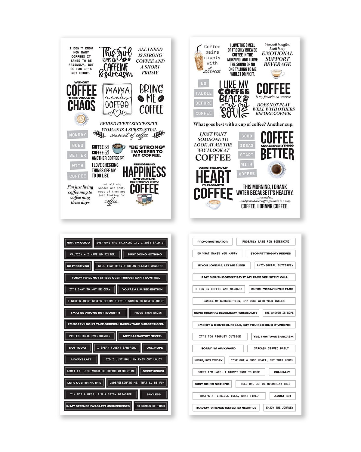 "There is a Quote For That" Sticker Book [EVERYDAY] (Set of 6)