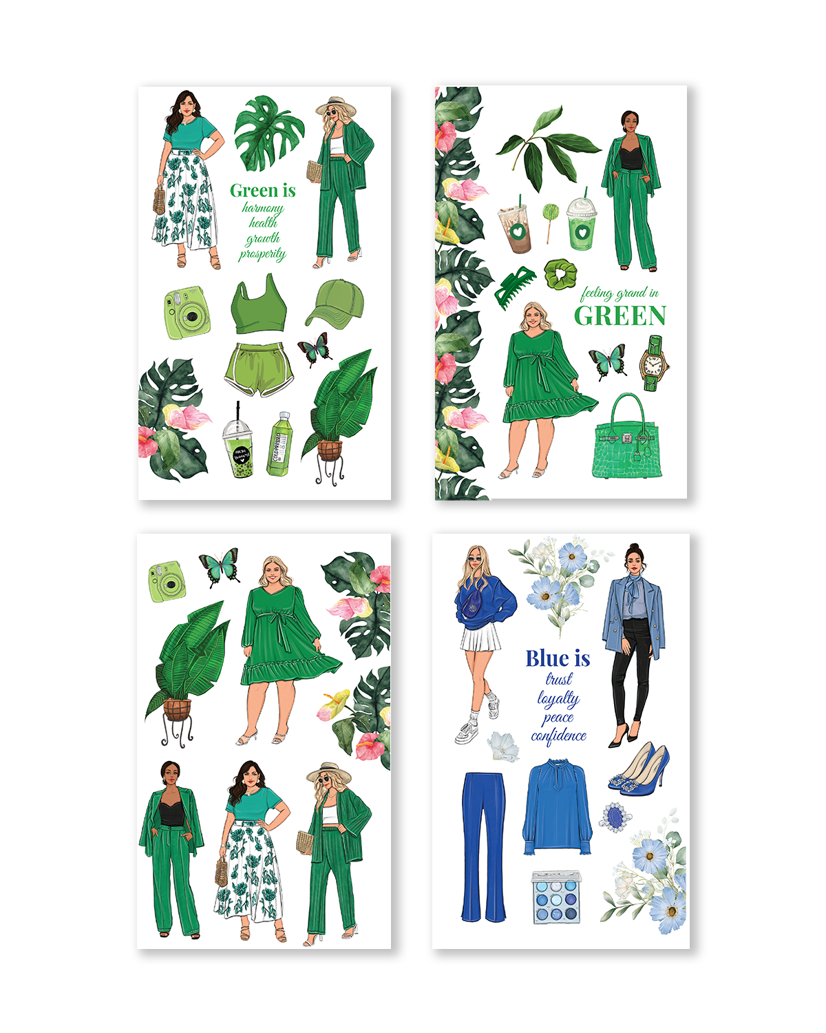 Rainbow Girls Sticker Book -  Special Edition (Set of 6)