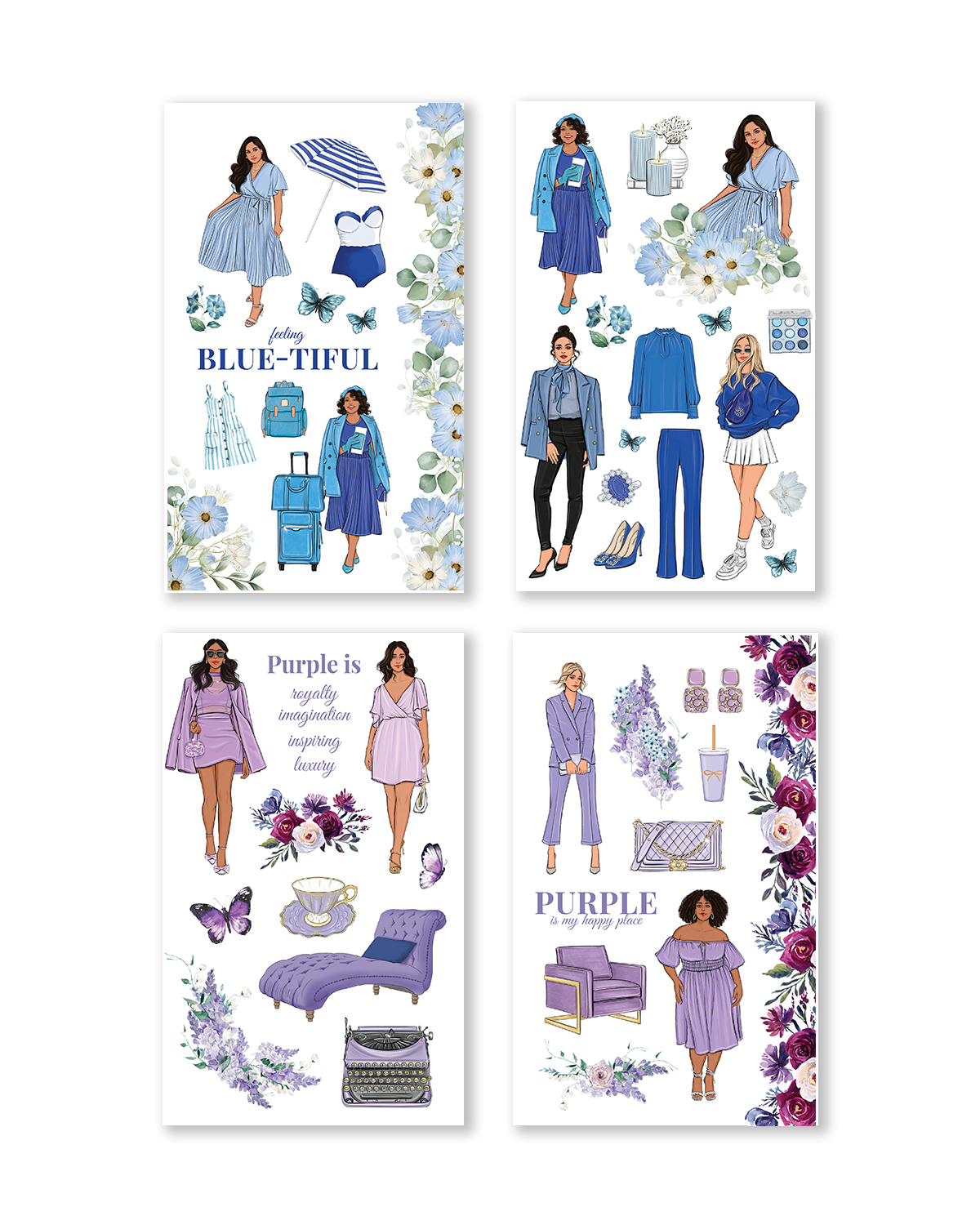 Rainbow Girls Sticker Book -  Special Edition (Set of 6)