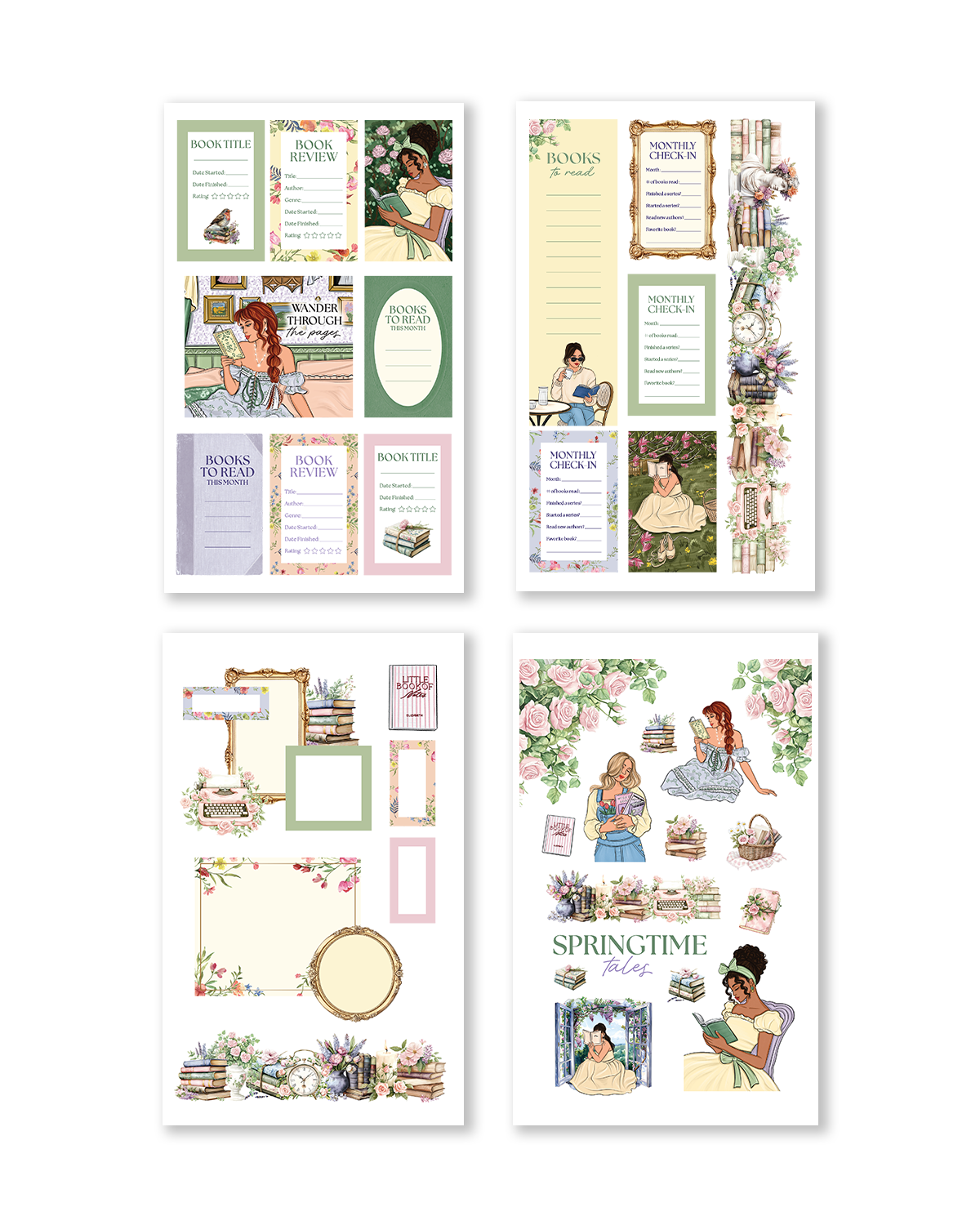 Literary Seasons Sticker Book (Set of 6)