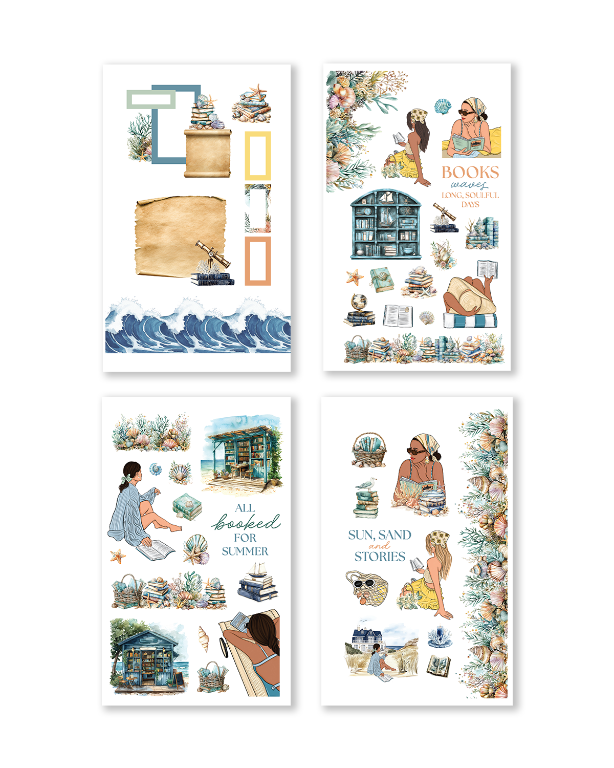 Literary Seasons Sticker Book (Set of 6)