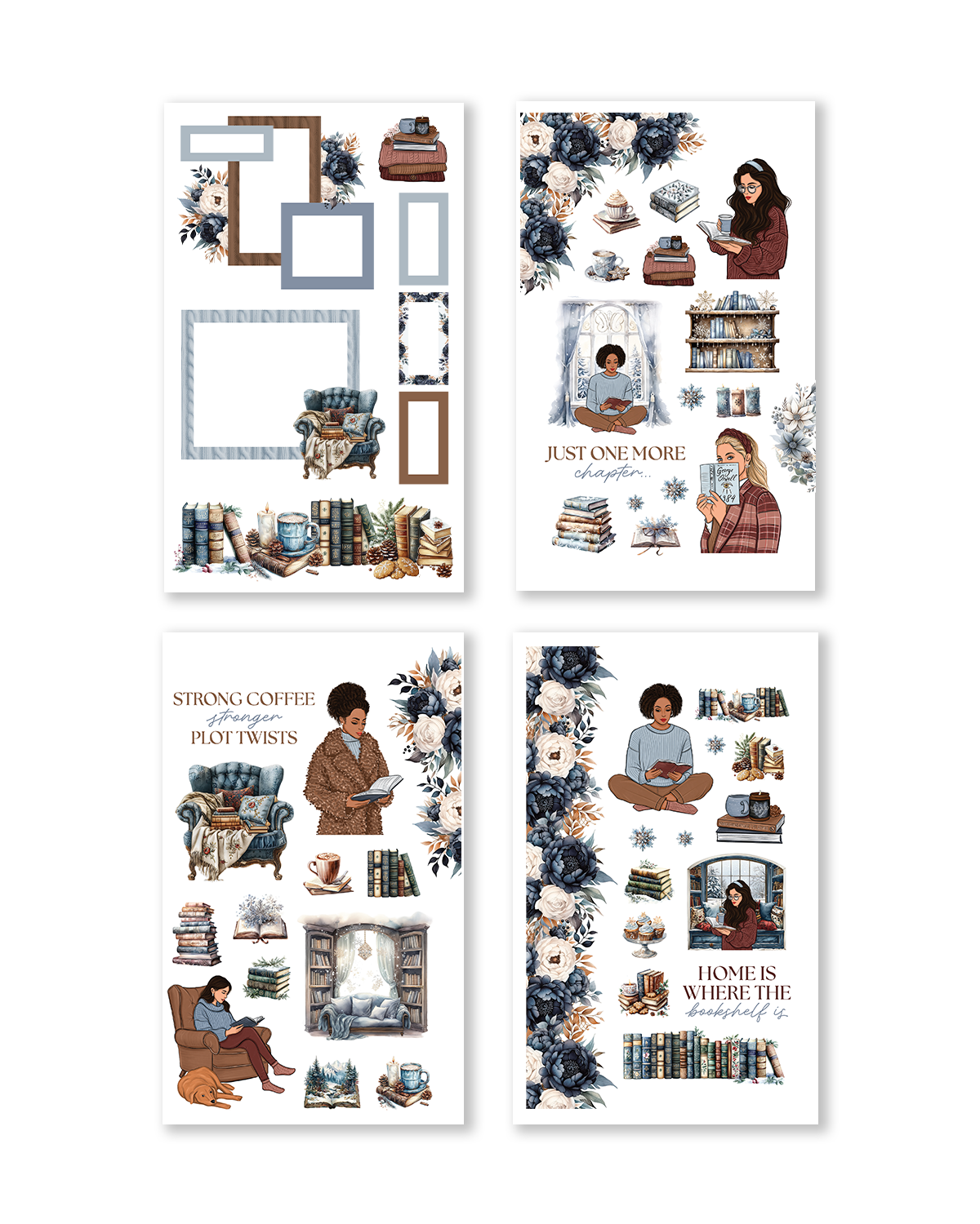 Literary Seasons Sticker Book (Set of 6)