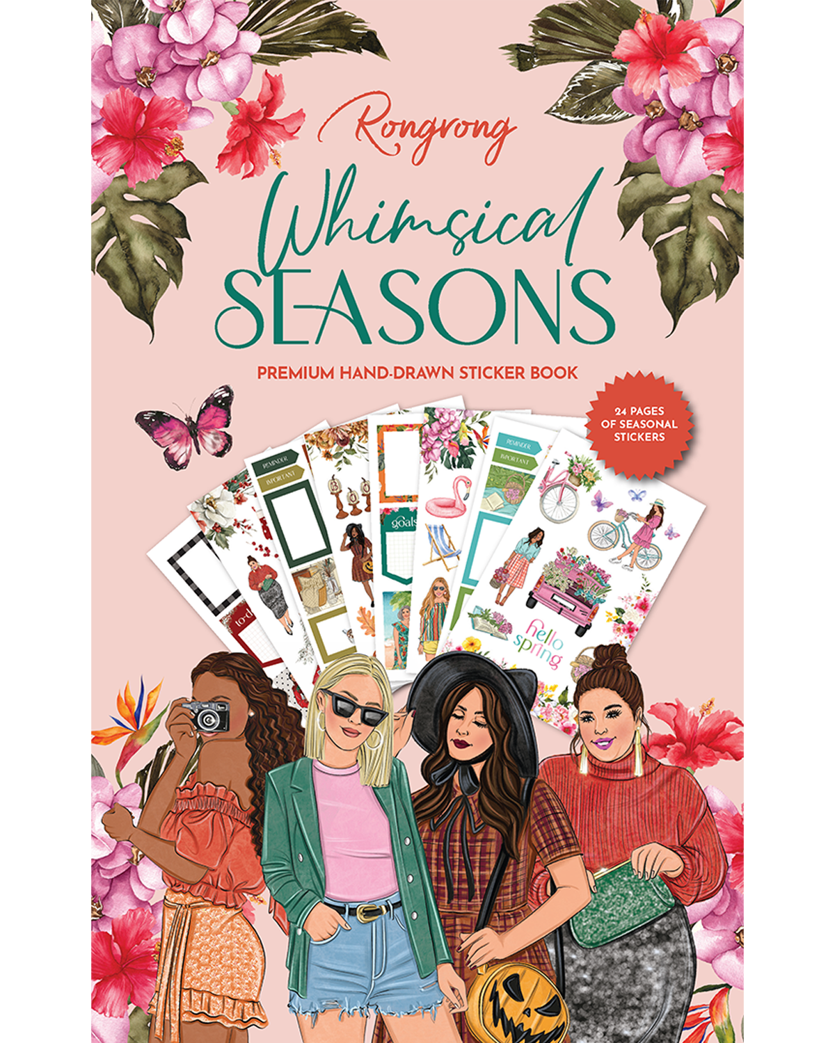 Whimsical Seasonal Sticker Book (Set of 6)