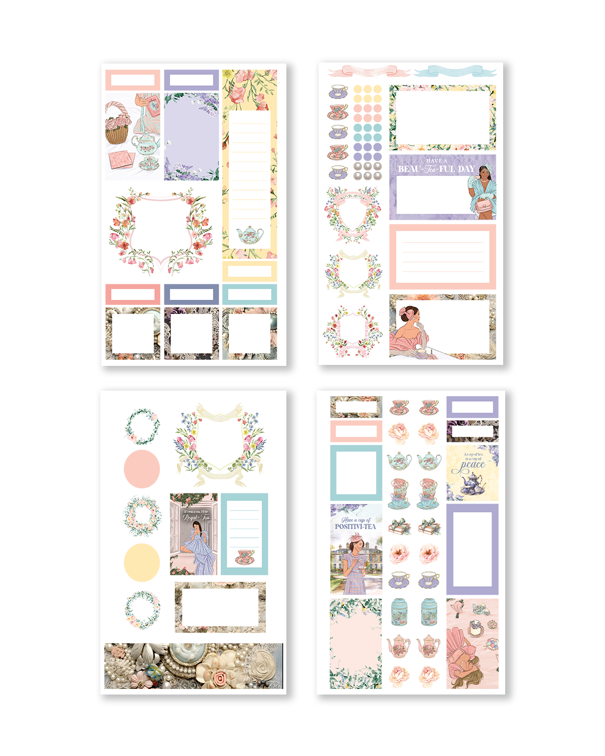 Par-Tea Time Sticker Book (Set of 6)