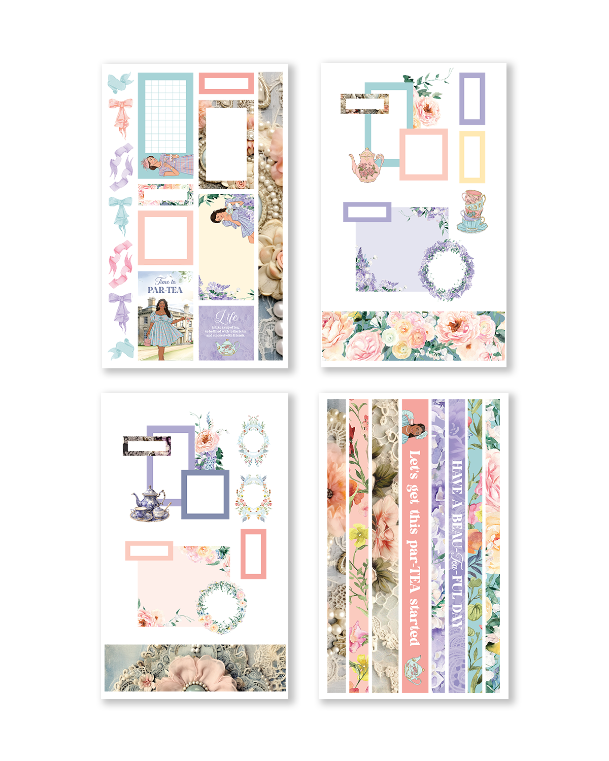 Par-Tea Time Sticker Book (Set of 6)