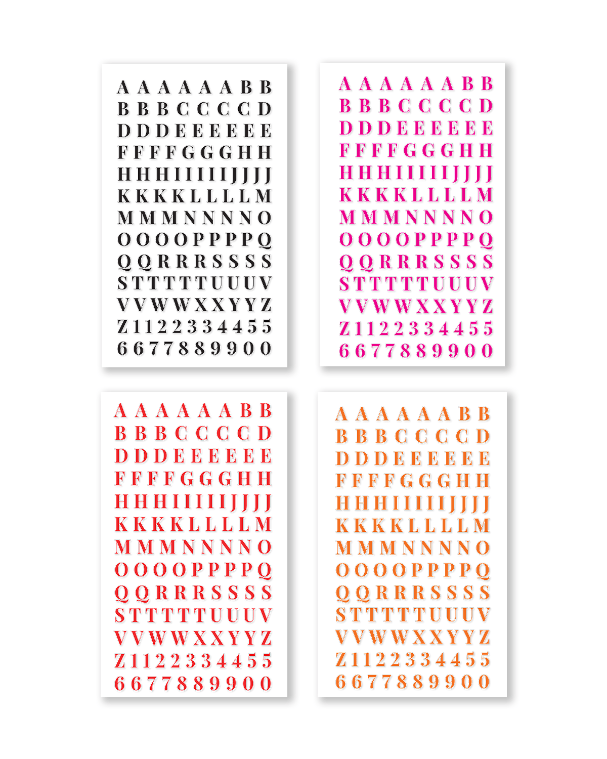 Alphabet Collection Sticker Book [EVERYDAY] (Set of 6)