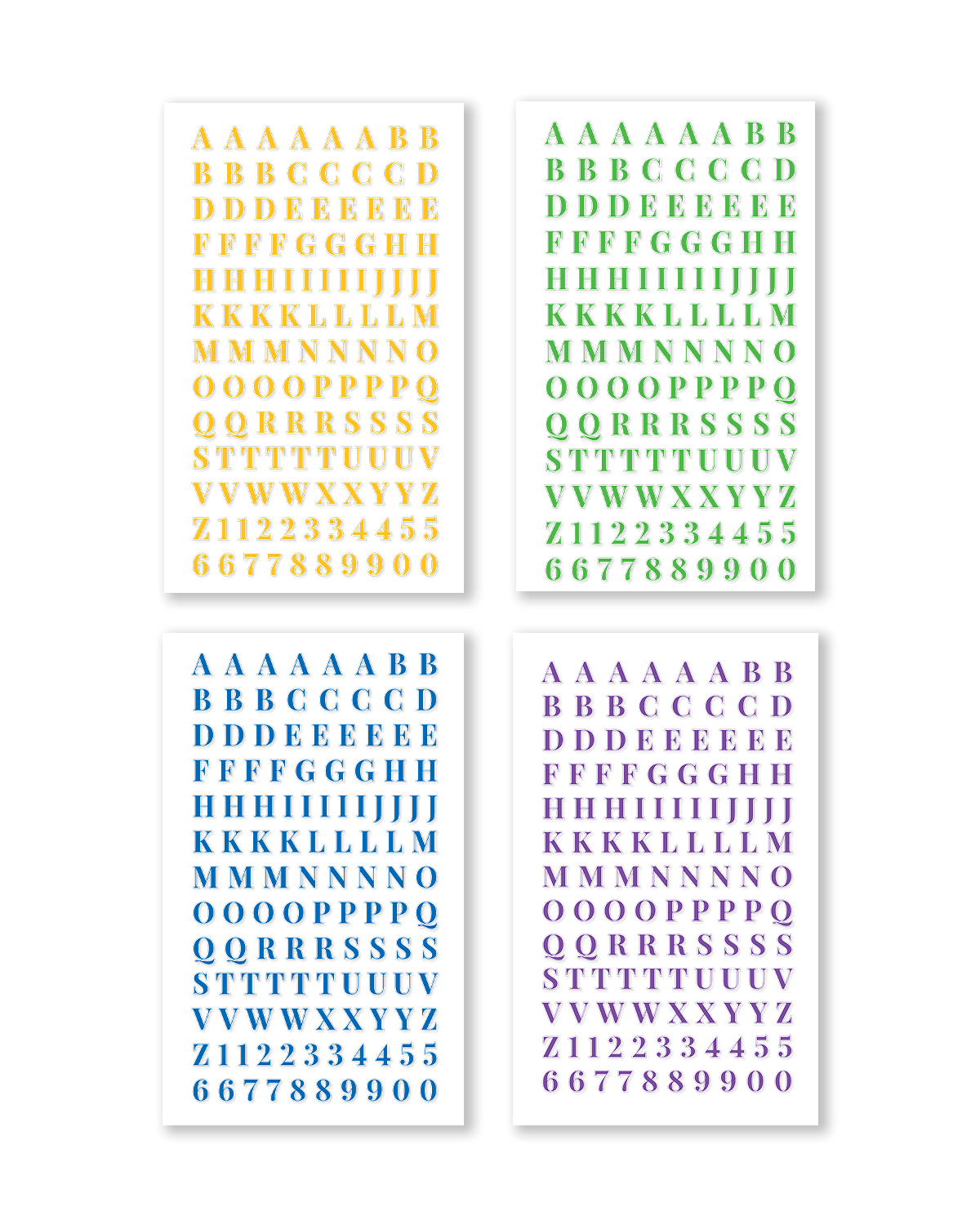 Alphabet Collection Sticker Book [EVERYDAY] (Set of 6)