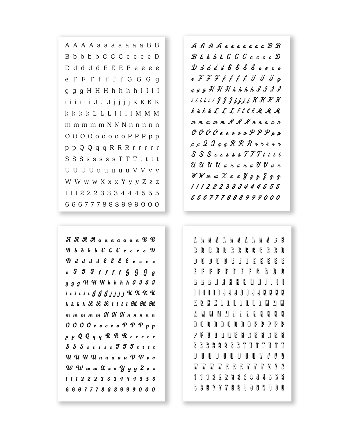 Alphabet Collection Sticker Book [EVERYDAY] (Set of 6)