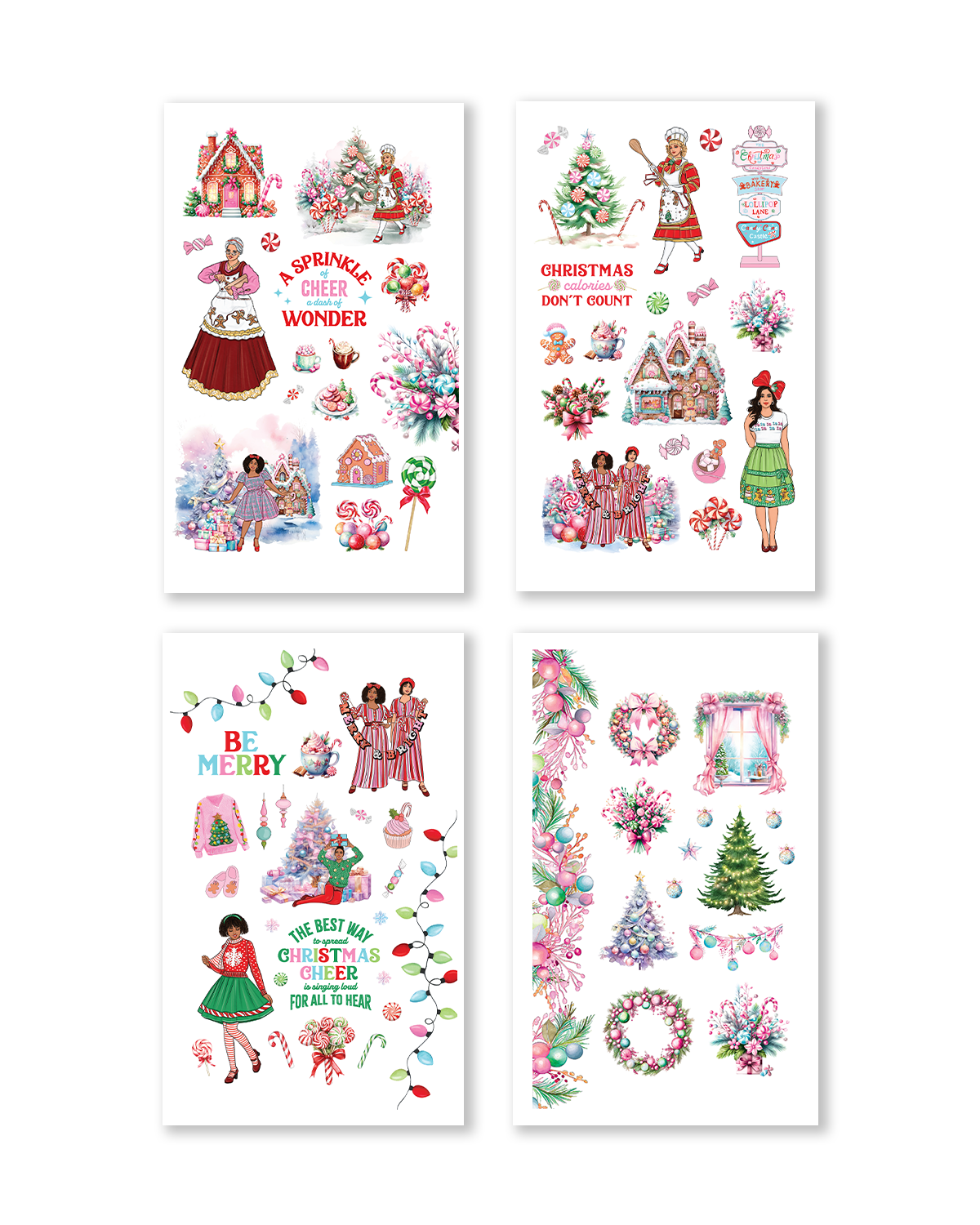 Santa's Workshop Planner Sticker Book (Set of 6)