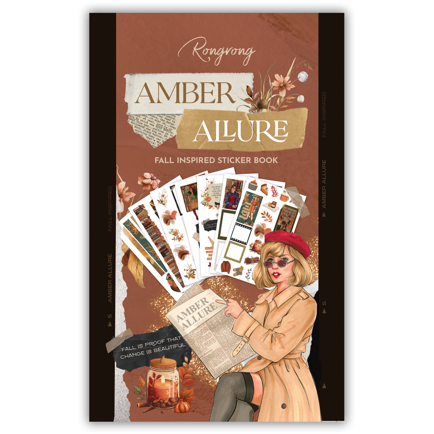 Amber Allure Sticker Book (Set of 6)