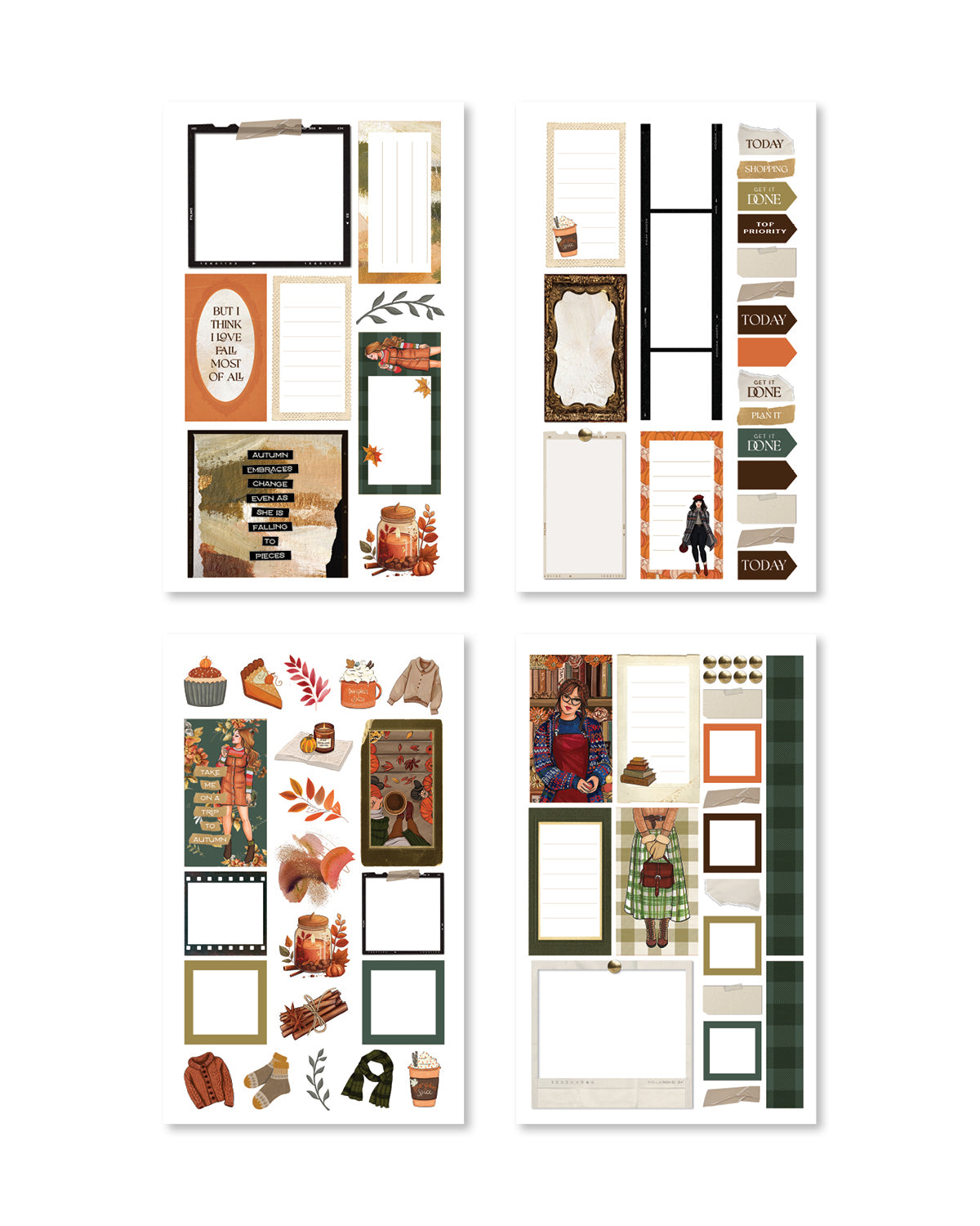 Amber Allure Sticker Book (Set of 6)