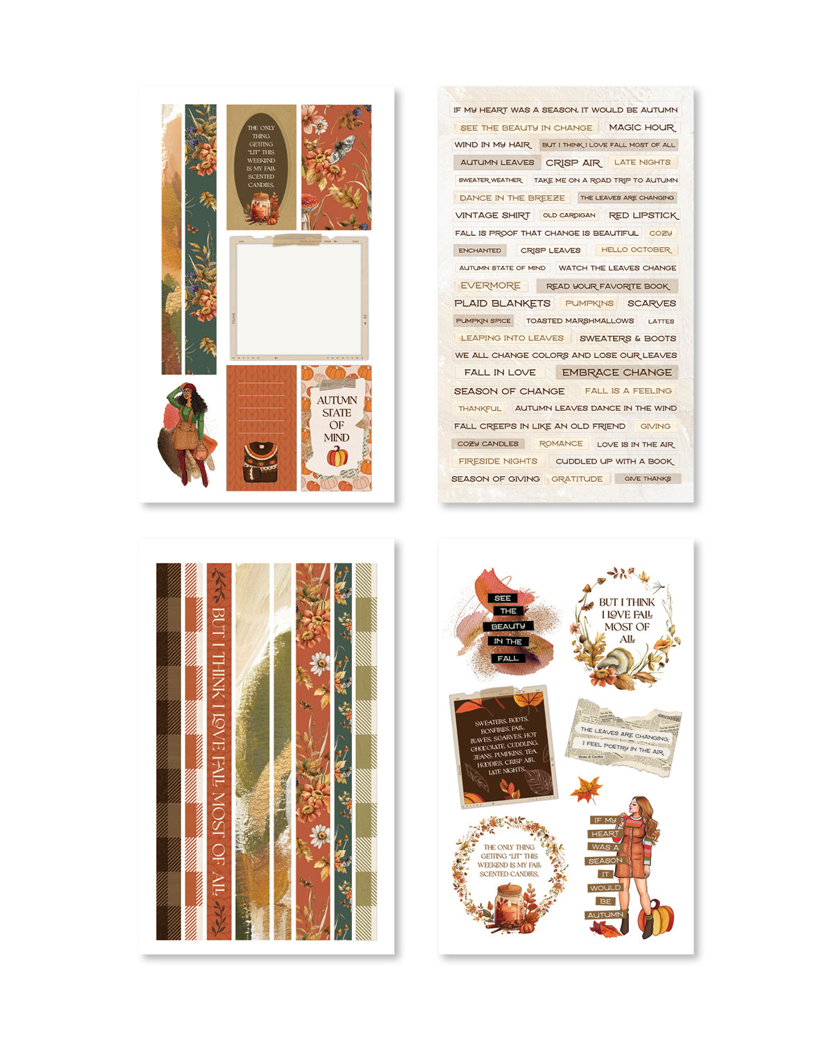 Amber Allure Sticker Book (Set of 6)