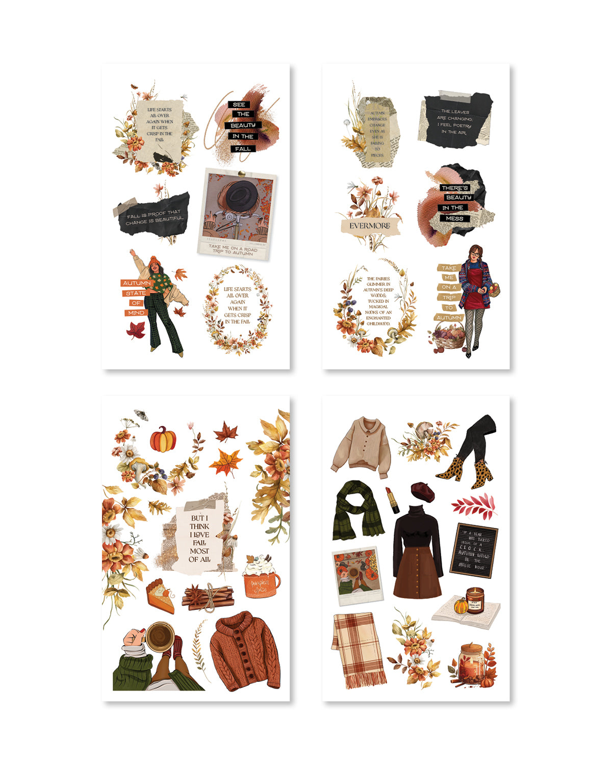 Amber Allure Sticker Book (Set of 6)