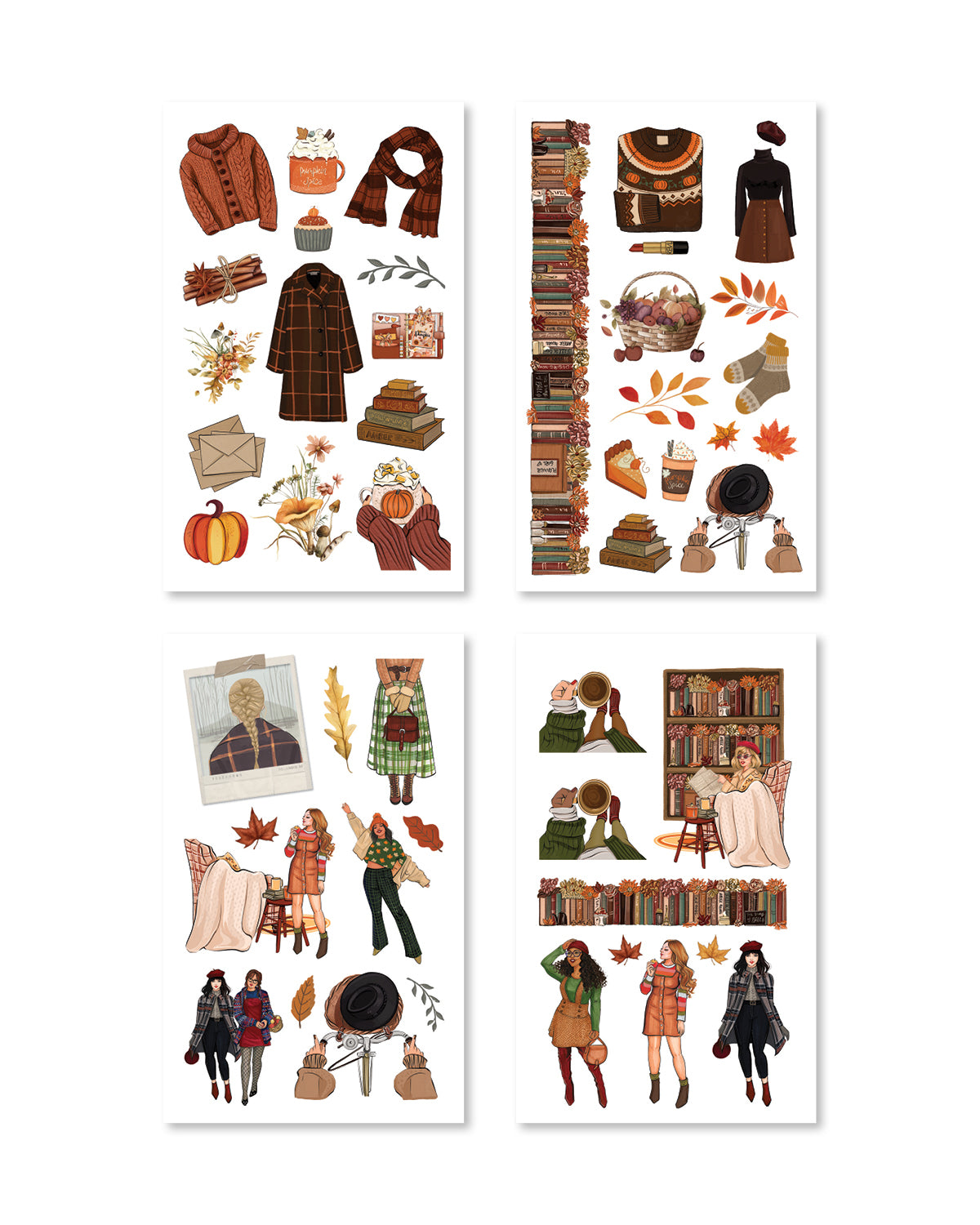 Amber Allure Sticker Book (Set of 6)