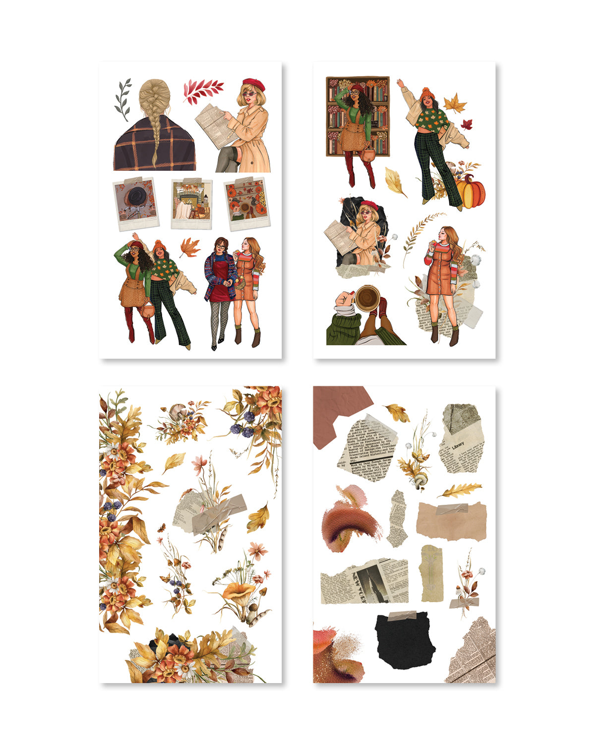 Amber Allure Sticker Book (Set of 6)